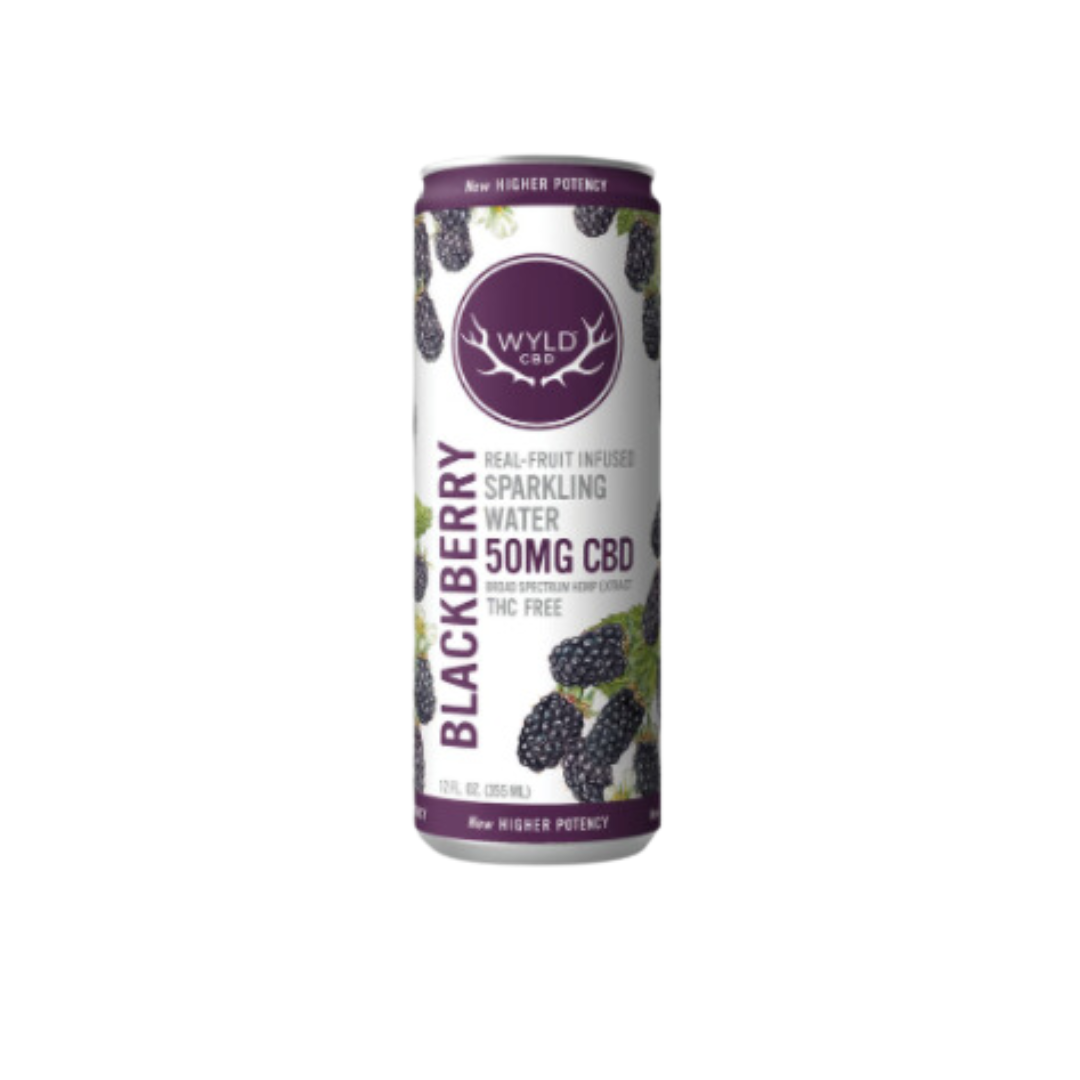 Wyld CBD 50MG Sparkling Water12oz / Blackberry